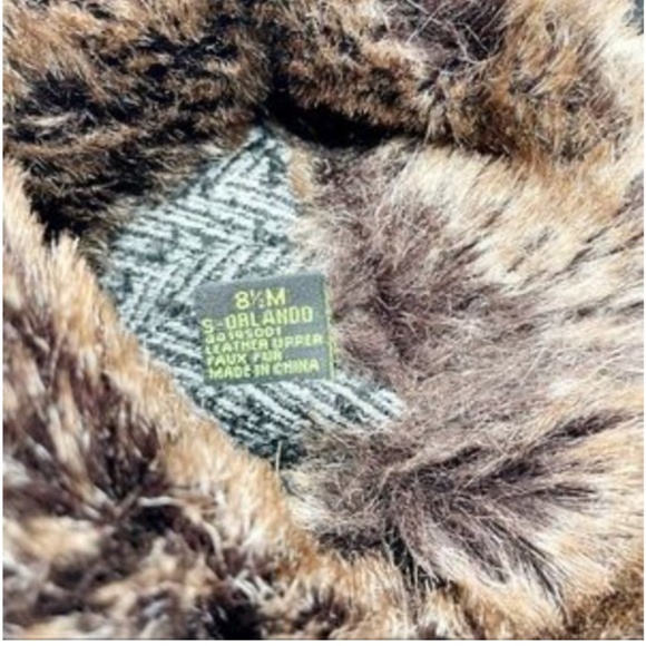 Exc 8.5 Sam Edelman Boots Black Suede Orlando Faux Fur Cuff Over the Knee $380 - Picture 4 of 8